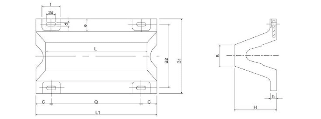 V type fender drawing