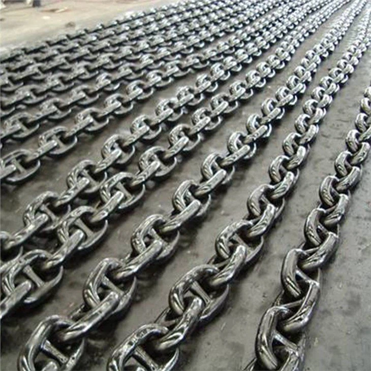 stud link steel anchor chain