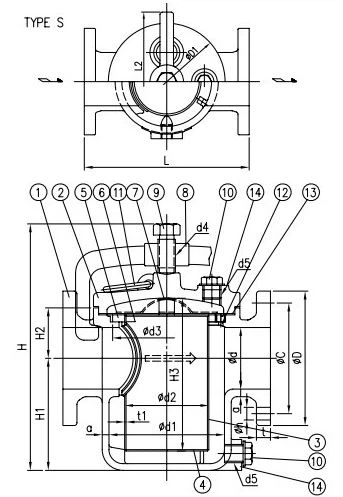 seawater strainer drawing seawater strainer drawing